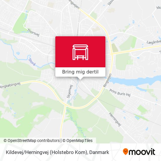 Kildevej / Herningvej (Holstebro Kom) kort