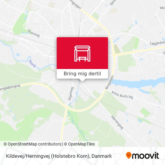 Kildevej / Herningvej (Holstebro Kom) kort