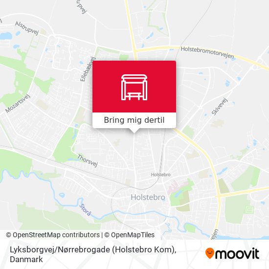 Lyksborgvej / Nørrebrogade (Holstebro Kom) kort