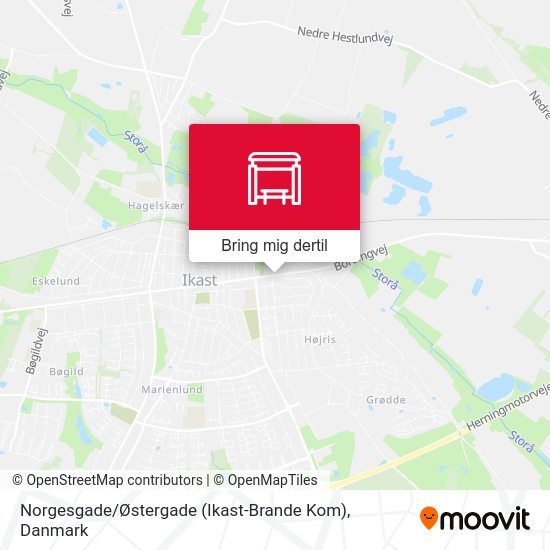 Norgesgade / Østergade (Ikast-Brande Kom) kort
