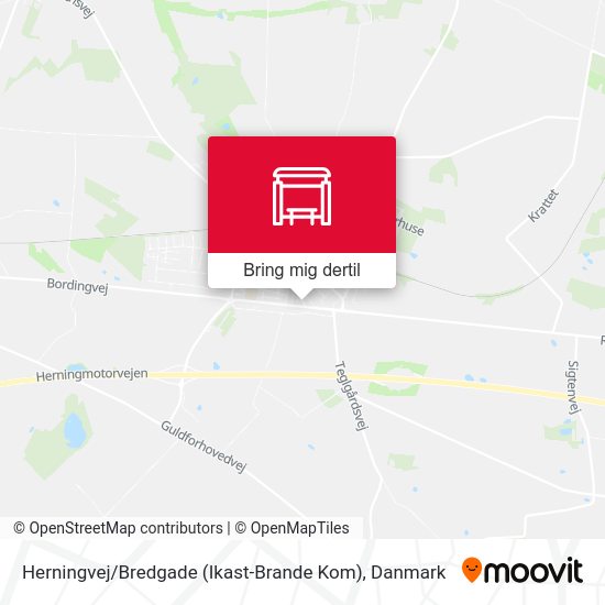 Herningvej / Bredgade (Ikast-Brande Kom) kort