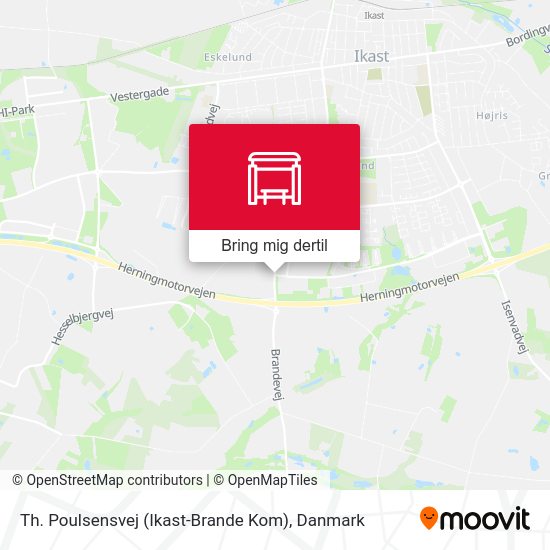 Th. Poulsensvej (Ikast-Brande Kom) kort
