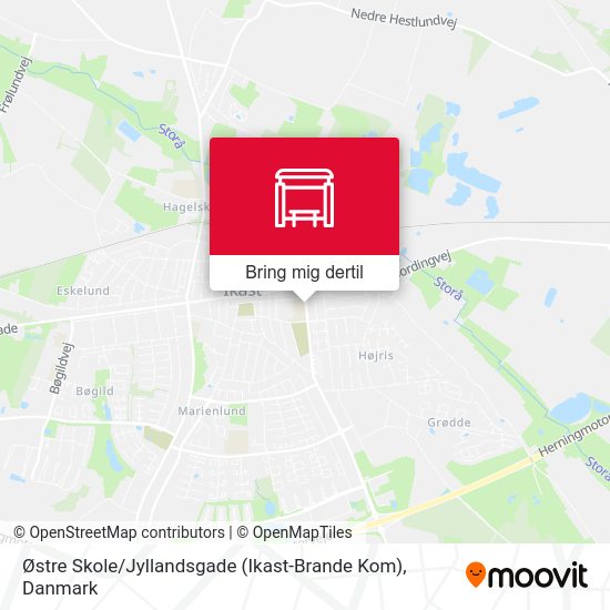 Østre Skole / Jyllandsgade (Ikast-Brande Kom) kort