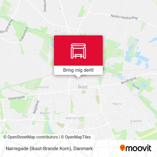 Nørregade (Ikast-Brande Kom) kort