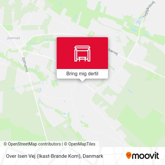 Over Isen Vej (Ikast-Brande Kom) kort