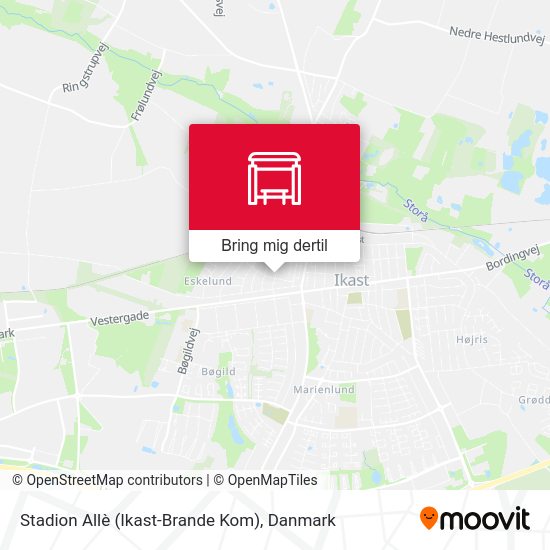 Stadion Allè (Ikast-Brande Kom) kort