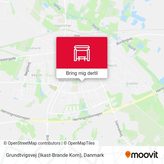 Grundtvigsvej (Ikast-Brande Kom) kort