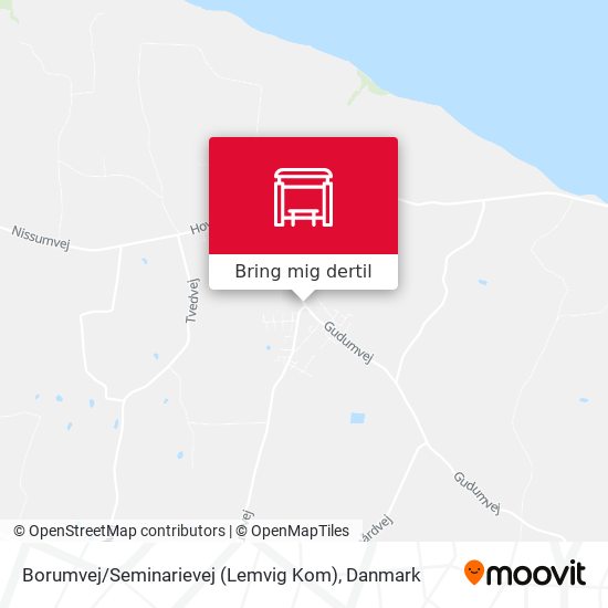 Borumvej / Seminarievej (Lemvig Kom) kort