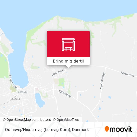 Odinsvej / Nissumvej (Lemvig Kom) kort