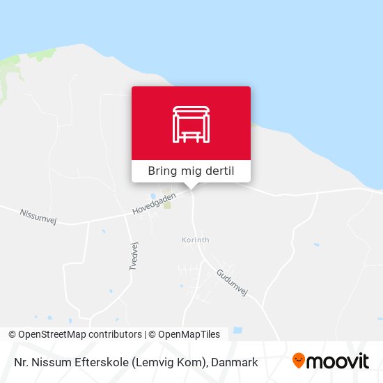 Vej Nr. Nissum Efterskole (Lemvig Kom) Danmark med Bus eller Jernbane?