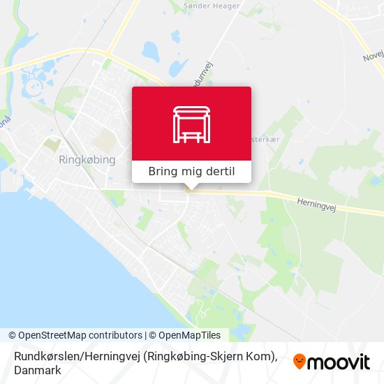 Rundkørslen / Herningvej (Ringkøbing-Skjern Kom) kort
