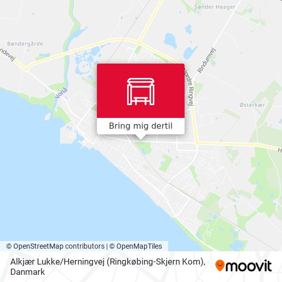Alkjær Lukke / Herningvej (Ringkøbing-Skjern Kom) kort