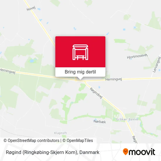 Røgind (Ringkøbing-Skjern Kom) kort