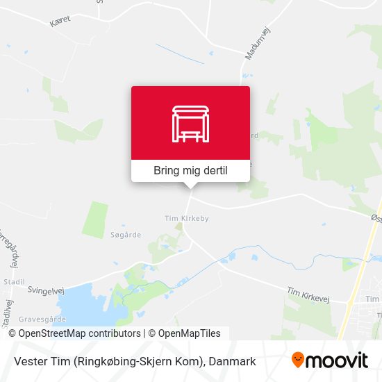 Vester Tim (Ringkøbing-Skjern Kom) kort