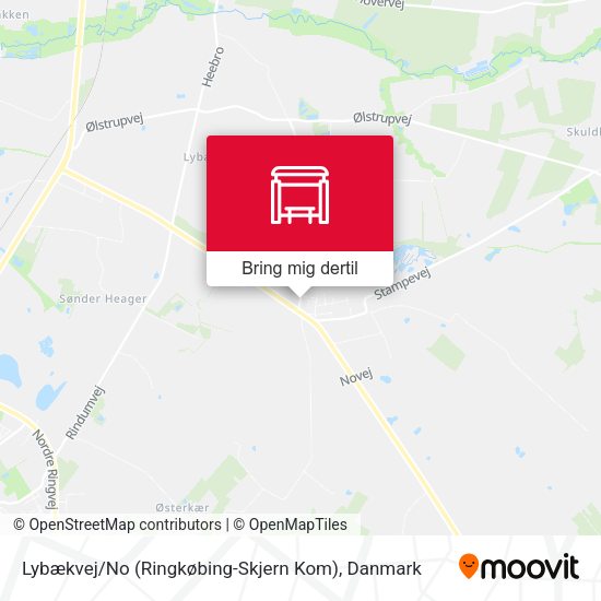 Lybækvej / No (Ringkøbing-Skjern Kom) kort