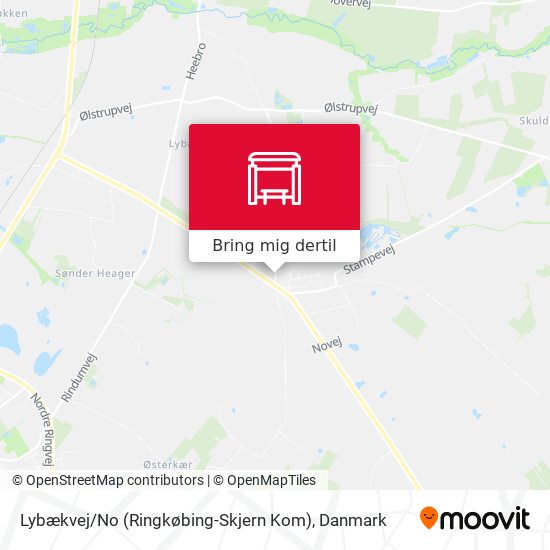 Lybækvej / No (Ringkøbing-Skjern Kom) kort