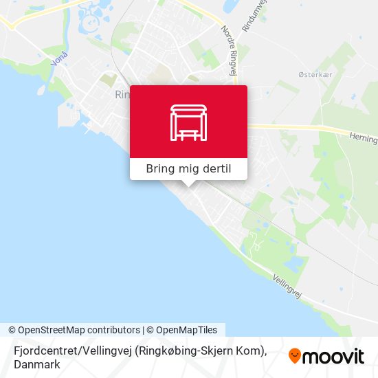 Fjordcentret / Vellingvej (Ringkøbing-Skjern Kom) kort