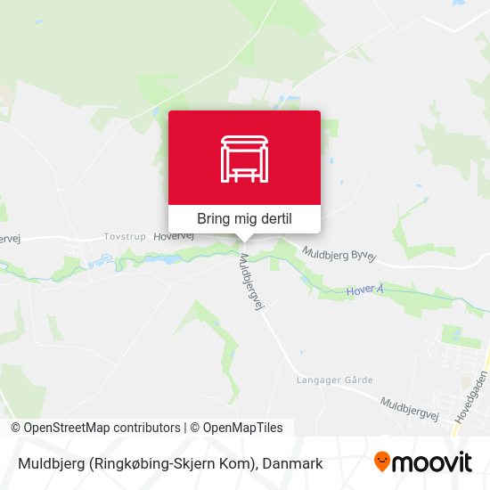 Muldbjerg (Ringkøbing-Skjern Kom) kort
