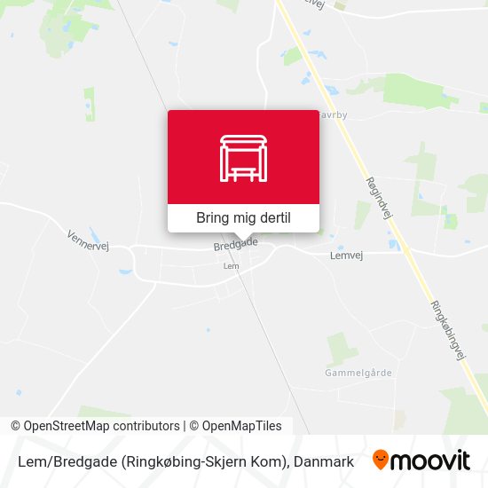 Lem / Bredgade (Ringkøbing-Skjern Kom) kort