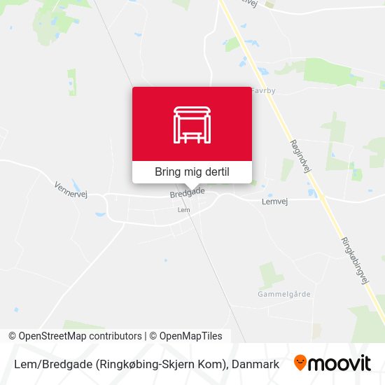 Lem / Bredgade (Ringkøbing-Skjern Kom) kort
