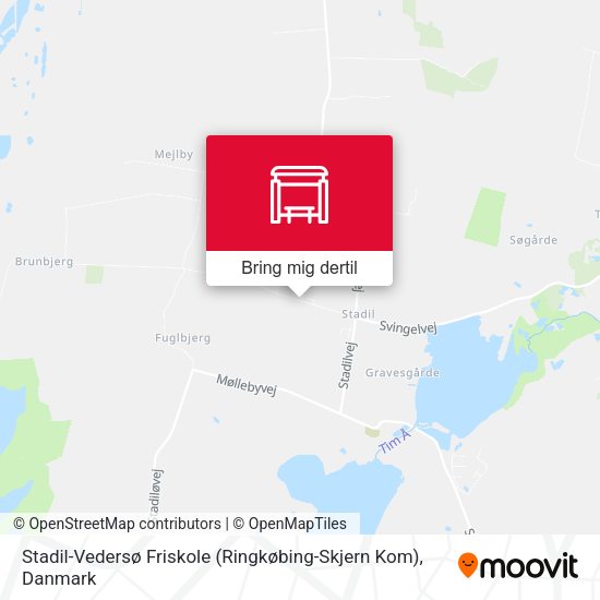 Stadil-Vedersø Friskole (Ringkøbing-Skjern Kom) kort