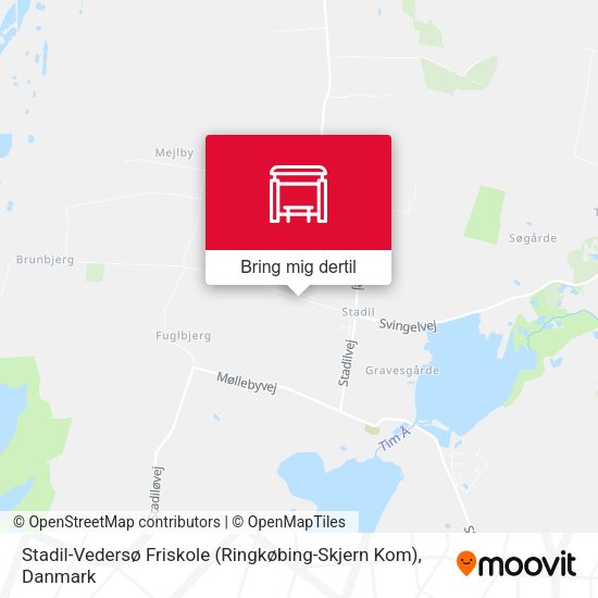 Stadil-Vedersø Friskole (Ringkøbing-Skjern Kom) kort