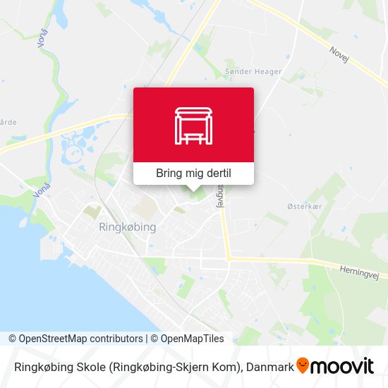 Ringkøbing Skole (Ringkøbing-Skjern Kom) kort