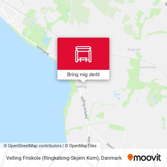 Velling Friskole (Ringkøbing-Skjern Kom) kort