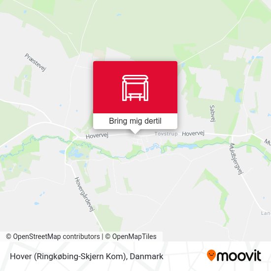 Hover (Ringkøbing-Skjern Kom) kort