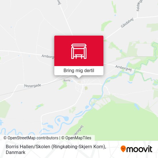 Borris Hallen / Skolen (Ringkøbing-Skjern Kom) kort