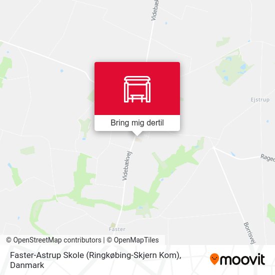 Faster-Astrup Skole (Ringkøbing-Skjern Kom) kort