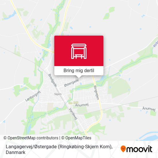 Langagervej / Østergade (Ringkøbing-Skjern Kom) kort