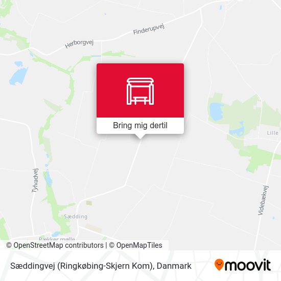 Sæddingvej (Ringkøbing-Skjern Kom) kort