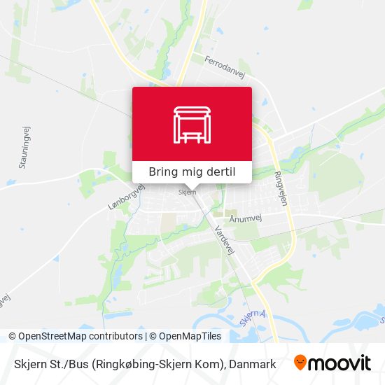 Skjern St. / Bus (Ringkøbing-Skjern Kom) kort