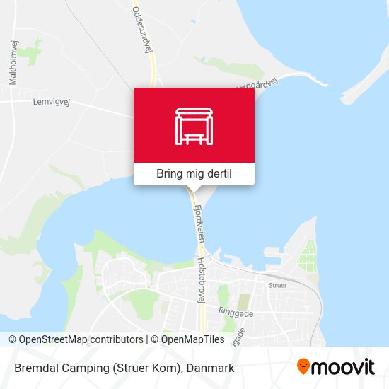Bremdal Camping (Struer Kom) kort