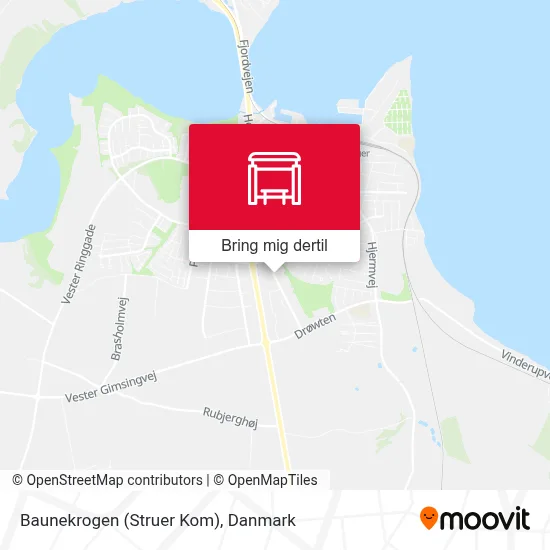 Baunekrogen (Struer Kom) kort