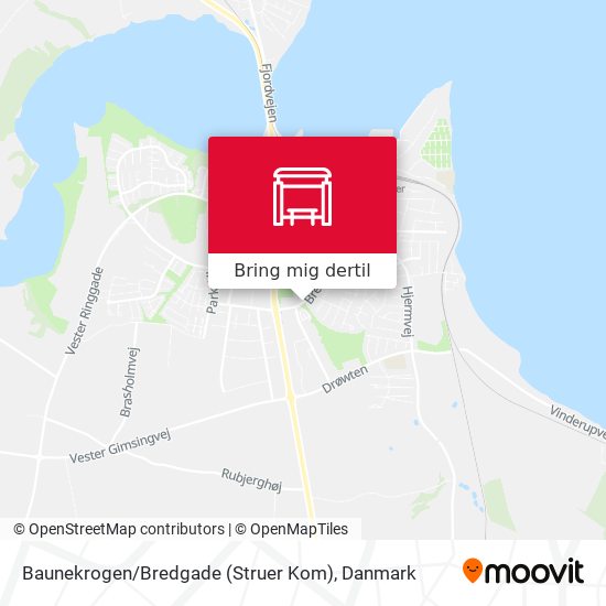 Baunekrogen / Bredgade (Struer Kom) kort