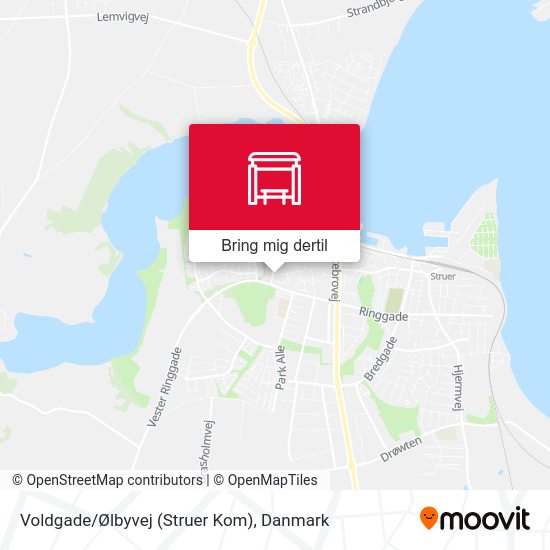 Voldgade/Ølbyvej (Struer Kom) kort