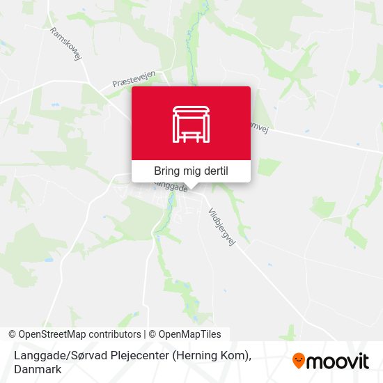 Langgade / Sørvad Plejecenter (Herning Kom) kort