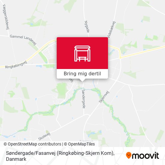 Søndergade / Fasanvej (Ringkøbing-Skjern Kom) kort