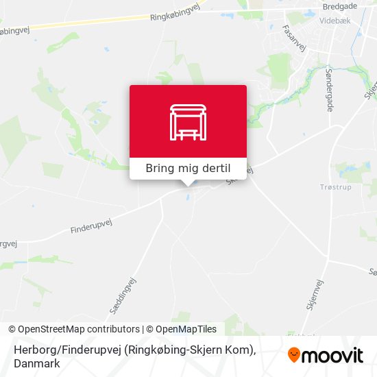 Herborg / Finderupvej (Ringkøbing-Skjern Kom) kort