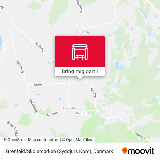 Grønfeld / Skolemarken (Syddjurs Kom) kort