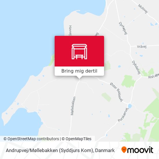 Andrupvej / Møllebakken (Syddjurs Kom) kort