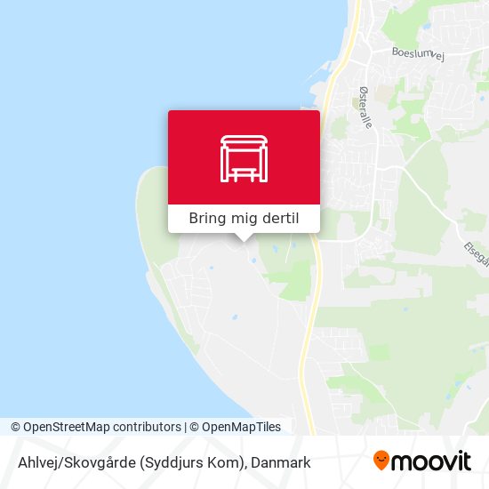 Ahlvej / Skovgårde (Syddjurs Kom) kort