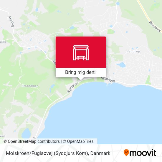 Molskroen / Fuglsøvej (Syddjurs Kom) kort