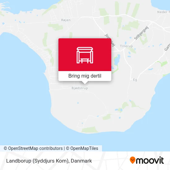 Landborup (Syddjurs Kom) kort