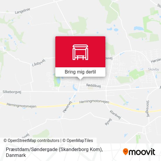Præstdam / Søndergade (Skanderborg Kom) kort