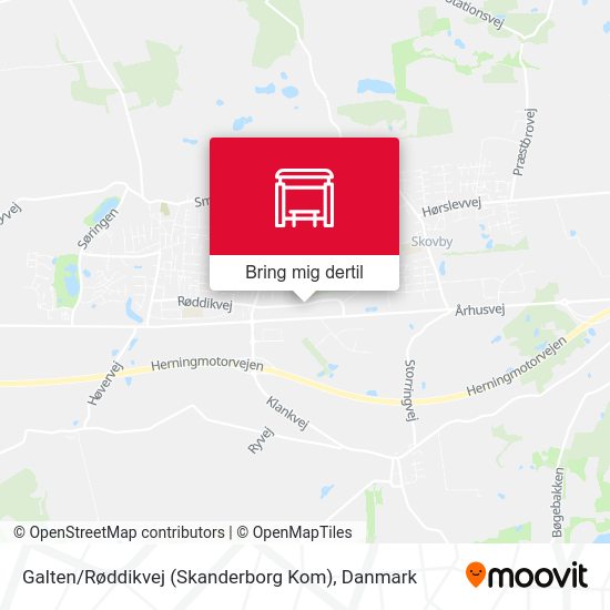 Galten / Røddikvej (Skanderborg Kom) kort