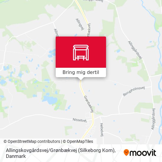 Allingskovgårdsvej / Grønbækvej (Silkeborg Kom) kort