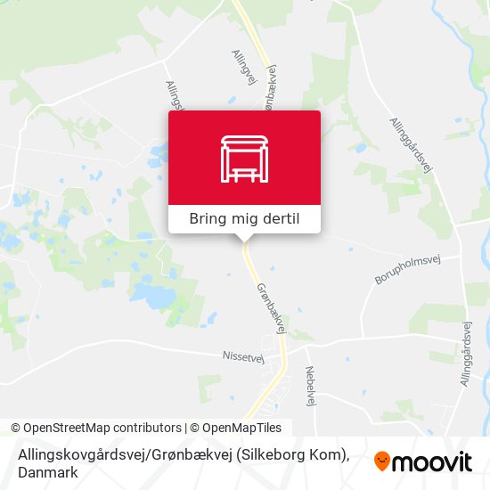 Allingskovgårdsvej / Grønbækvej (Silkeborg Kom) kort